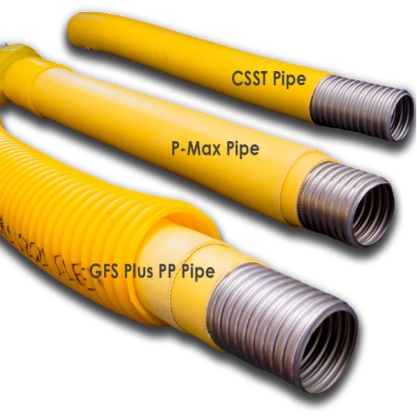 yellow gas pipe